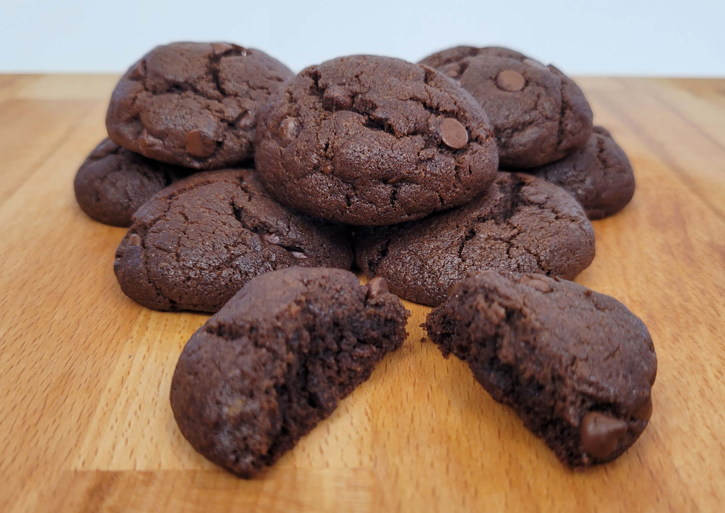 The Best Vegan Mini-Double Chocolate Chip Cookies