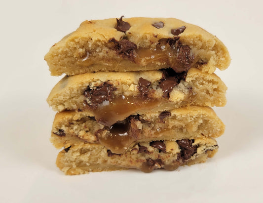 Best Vegan Salted Caramel Chocolate Chip Cookies