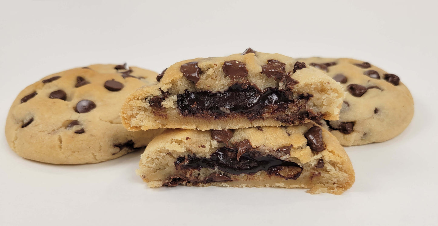 The  Best Vegan Lava Chocolate Chip Cookie