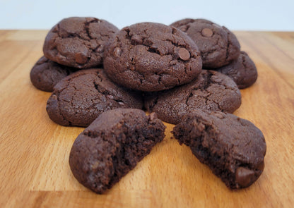 The Best Vegan Mini-Double Chocolate Chip Cookies