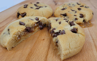 The Best Vegan Salted Caramel Chocolate Chip Cookie